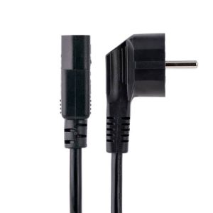 StarTech.com Cable de 1m (3 pies) de Alimentación para Ordenador, 18AWG, UE Schuko a C13, 250V 10A, Cable de Corriente, Cable de Fuente de Alimentación para Ordenador