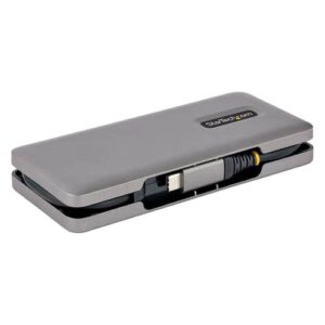 StarTech.com Hub USB-C de 4 Puertos – 1 Puerto USB-A – Concentrador de 3 Puertos USB Tipo C – USB 3.1 de 10Gbps – Ladrón USB Tipo C con Cable de 25cm Envolvente – Splitter USB-C a USB-A