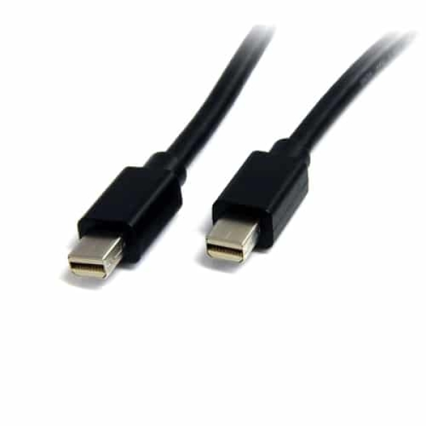 StarTech.com Cable de 2m Mini DisplayPort - Vídeo 4K x 2K Ultra HD - Cable Mini DisplayPort 1.2 - Cable Mini DP a Mini DP para Monitor - Funciona con Puertos Thunderbolt 2 - M/M