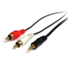 StarTech.com Cable Adaptador de Mini-Jack a RCA 91cm - Jack 3,5mm Macho - 2xRCA Macho - Negro StarTech.com Cable Adaptador de Mini-Jack a RCA 91cm – Jack 3,5mm Macho – 2xRCA Macho – Negro