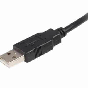 StarTech.com Cable USB de 3m para Impresora – 1x USB A Macho – 1x USB B Macho – Adaptador Negro