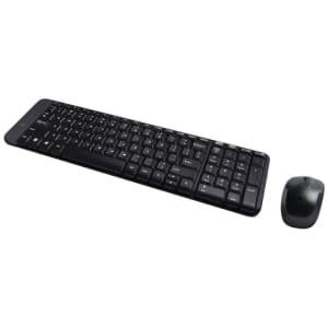 Logitech Wireless Combo MK220 teclado Ratón incluido RF inalámbrico QWERTY Internacional de EE.UU. Negro