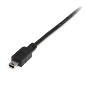 StarTech.com Cable USB de 50cm para Cámara – 1x USB A Macho – 1x Mini USB B Macho – Adaptador Negro
