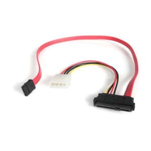 StarTech.com Adaptador Cable de 45cm Divisor SAS 29 Pines a Molex Macho LP4 y SATA - SFF-8482 StarTech.com Adaptador Cable de 45cm Divisor SAS 29 Pines a Molex Macho LP4 y SATA – SFF-8482