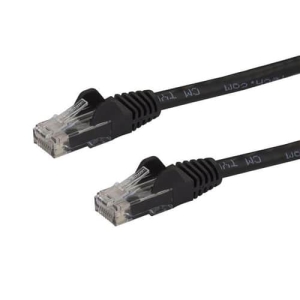 StarTech.com Cable de Red Ethernet Snagless Sin Enganches Cat 6 Cat6 Gigabit 15m – Negro