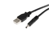 StarTech.com Cable Adaptador de Alimentación de 90cm USB a Conector Coaxial Tipo H 5V DC - Macho a Macho