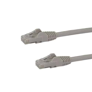 StarTech.com Cable de Red Gigabit Ethernet 15m UTP Patch Cat6 Cat 6 RJ45 Snagless Sin Enganches – Gris