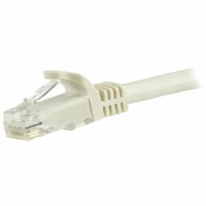 StarTech.com Cable de Red Gigabit Ethernet 15m UTP Patch Cat6 Cat 6 RJ45 Snagless Sin Enganches – Blanco