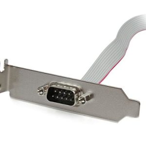 StarTech.com Adaptador de 0.4m Header Cabezal Bracket Serie Serial DB9 RS232 a IDC 10 Pines Placa Base Perfil Bajo