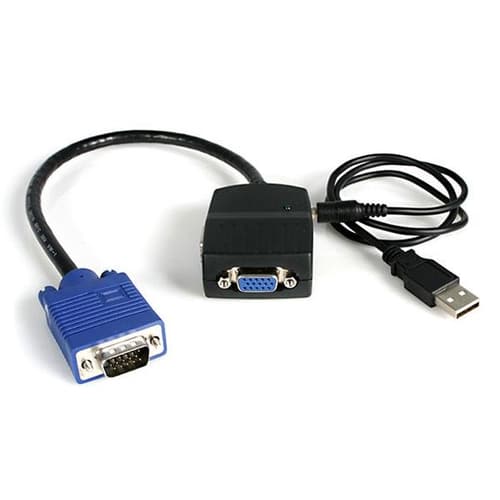 StarTech.com Duplicador Divisor de Vídeo VGA 2 puertos Compacto Alimentado por USB - Cable Splitter StarTech.com Duplicador Divisor de Vídeo VGA 2 puertos Compacto Alimentado por USB - Cable Splitter
