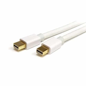 StarTech.com Cable de 1m Mini DisplayPort – Vídeo 4K x 2K Ultra HD – Cable Mini DisplayPort 1.2 – Cable para Monitor Mini DP a Mini DP – Funciona con Puertos Thunderbolt 2 – Macho – Blanco