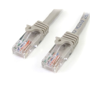 StarTech.com Cable de Red Ethernet 15m UTP Patch Snagless Sin Enganches Cat5e Cat 5e RJ45 – Gris