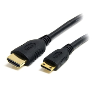 StarTech.com Cable HDMI de alta velocidad con Ethernet 2m – HDMI a Mini HDMI – Macho a Macho