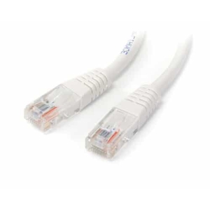 StarTech.com Cable de Red Ethernet 15m UTP Patch Cat5e Cat 5e RJ45 Moldeado – Blanco