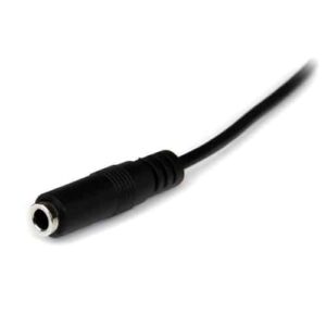 StarTech.com Cable de 1m de Extensión Alargador de Auriculares Mini-Jack 3,5mm 3 pines Macho a Hembra