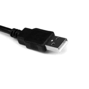 StarTech.com Cable Profesional de 0,3m USB a Puerto Serie Serial RS232 DB9 con Retención del Puerto COM