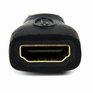 StarTech.com Adaptador Mini HDMI a HDMI -HDMI Ultra HD 4K 30Hz de Alta Velocidad – HDMI 1.4 – Conectores Chapados en Oro – Adaptador HDMI UHD 4K – Negro