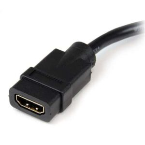 StarTech.com Adaptador de 20cm HDMI a DVI – DVI-D Macho – HDMI Hembra – Cable Conversor de Vídeo – Negro
