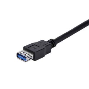 StarTech.com Cable 1m Extensión Alargador USB 3.0 SuperSpeed – Macho a Hembra USB A – Extensor – Negro
