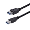 StarTech.com Cable 1m Extensión Alargador USB 3.0 SuperSpeed – Macho a Hembra USB A – Extensor – Negro