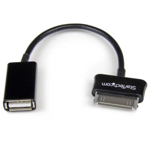 StarTech.com Cable Adaptador USB OTG para Samsung Galaxy Tab – Negro – USB A Hembra