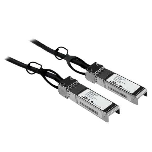 StarTech.com Cable de 5m Twinax Direct Attach SFP+ a SFP+ – 10G Compatible con Cisco SFP-H10GB-CU5M – DAC de Cobre SFP+ 10GbE – DAC Pasivo de Bajo Poder 10Gbps Firepower ASR920 ASR9000