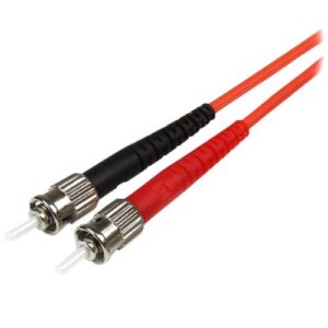 StarTech.com Cable Adaptador de Red de 1m Multimodo Dúplex Fibra Óptica LC-ST 50/125 – Patch Duplex