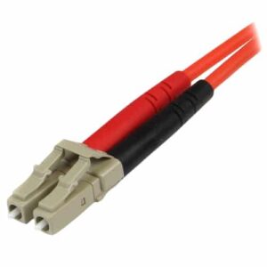 StarTech.com Cable Adaptador de Red de 1m Multimodo Dúplex Fibra Óptica LC-ST 50/125 – Patch Duplex