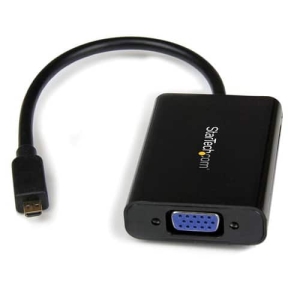 StarTech.com Cable Adaptador Externo Conversor de Vídeo y Audio Micro HDMI a VGA – 1920×1200