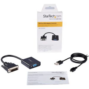 StarTech.com Adaptador Conversor Convertidor Activo de Vídeo DVI-D a VGA – Cable – 1080p – 1920×1200