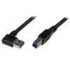 StarTech.com Cable 1m USB 3.0 Super Speed USB B Macho a USB A Macho Acodado en Ángulo a la Derecha - Negro StarTech.com Cable 1m USB 3.0 Super Speed USB B Macho a USB A Macho Acodado en Ángulo a la Derecha - Negro