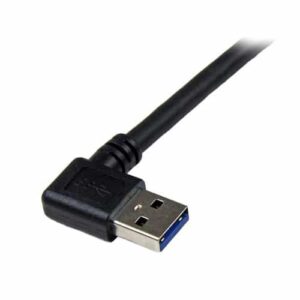 StarTech.com Cable 1m USB 3.0 Super Speed USB B Macho a USB A Macho Acodado en Ángulo a la Derecha - Negro StarTech.com Cable 1m USB 3.0 Super Speed USB B Macho a USB A Macho Acodado en Ángulo a la Derecha – Negro