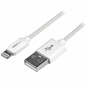 StarTech.com Cable 1m Lightning 8 Pin a USB A 2.0 para Apple iPod iPhone 5 iPad - Blanco StarTech.com Cable 1m Lightning 8 Pin a USB A 2.0 para Apple iPod iPhone 5 iPad – Blanco