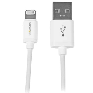 StarTech.com Cable 1m Lightning 8 Pin a USB A 2.0 para Apple iPod iPhone 5 iPad – Blanco