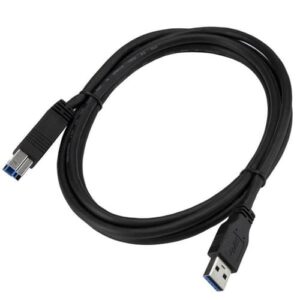 StarTech.com Cable Certificado 2m USB 3.0 Super Speed USB B Macho a USB A Macho Adaptador para Impresora - Negro StarTech.com Cable Certificado 2m USB 3.0 Super Speed USB B Macho a USB A Macho Adaptador para Impresora – Negro