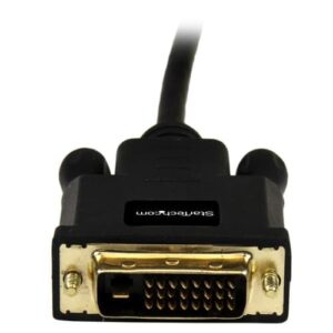 StarTech.com Cable de 1,8m Adaptador de Vídeo Mini DisplayPort a DVI-D – Conversor Pasivo – 1920×1200 – Negro