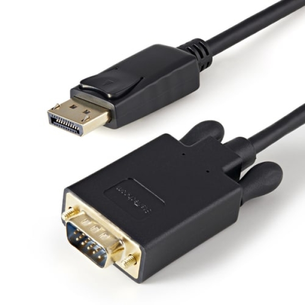 StarTech.com Cable 91cm de Vídeo Adaptador Conversor DisplayPort DP a VGA – Convertidor Activo – 1080p – Negro