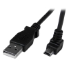 StarTech.com Cable Adaptador 2m USB A Macho a Mini USB B Macho Acodado en Ángulo hacia Abajo