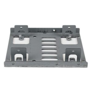 StarTech.com Bracket Adaptador Bandeja de Montaje 2 Unidades de Disco Duro HDD de 2,5" a Bahía de 3,5 Pulgadas 5 Pulgadas