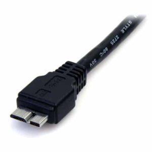StarTech.com Cable 50cm USB 3.0 Super Speed SS Micro USB B Macho a USB A Macho Adaptador – Negro