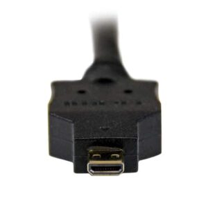 StarTech.com Cable de 1m Adaptador Conversor Micro HDMI a DVI-D para Tablet y Teléfono Móvil – Convertidor de Vídeo para Dispositivos Micro HDMI Tipo D a DVI-D Monoenlace