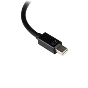 StarTech.com Adaptador Mini DisplayPort a VGA – Convertidor Activo de Mini DP a VGA Vídeo 1080p con Certificación VESA – mDP 1.2 o Thunderbolt 1/2 Mac/PC a Monitor VGA -VGA Negro