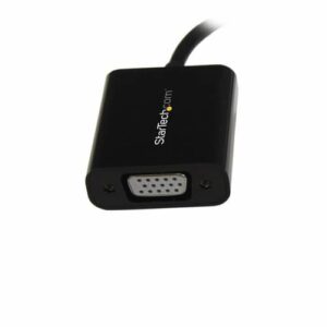 StarTech.com Adaptador Mini DisplayPort a VGA – Convertidor Activo de Mini DP a VGA Vídeo 1080p con Certificación VESA – mDP 1.2 o Thunderbolt 1/2 Mac/PC a Monitor VGA -VGA Negro