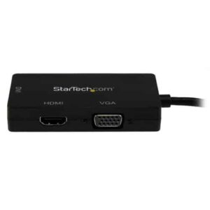 StarTech.com Adaptador Conversor de Mini DisplayPort a VGA DVI o HDMI – Convertidor A/V 3 en 1 para viajes