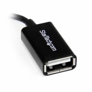 StarTech.com Cable Adaptador Micro USB a USB OTG Acodado a la Derecha de 12cm - Macho a Hembra StarTech.com Cable Adaptador Micro USB a USB OTG Acodado a la Derecha de 12cm – Macho a Hembra