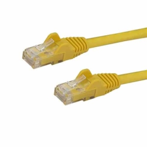 StarTech.com Cable de 1m Amarillo de Red Gigabit Cat6 Ethernet RJ45 sin Enganche – Snagless