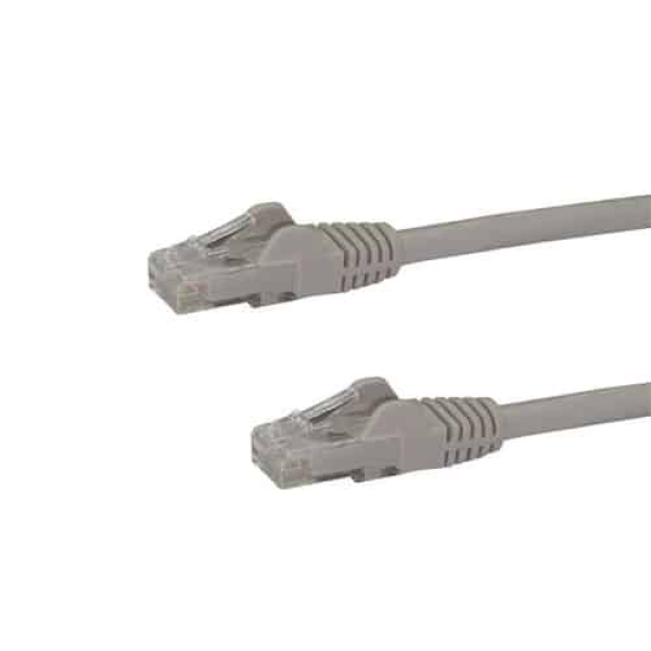 StarTech.com Cable de 5m Gris de Red Gigabit Cat6 Ethernet RJ45 sin Enganche – Snagless