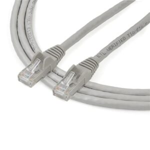 StarTech.com Cable de 2m Gris de Red Gigabit Cat6 Ethernet RJ45 sin Enganche – Snagless
