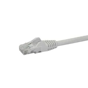 StarTech.com Cable de 2m Blanco de Red Gigabit Cat6 Ethernet RJ45 sin Enganche – Snagless