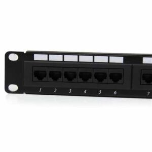 StarTech.com Panel de Parcheo 1U Cat6 110 con 24 Puertos para Montaje en Rack
